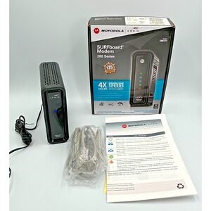 Motorola/Arris Surfboard Cable Modem SB6121 200 Series‎ w/ Power & Connect Cords